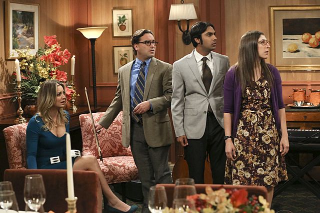 The Big Bang Theory : Bild Kaley Cuoco, Kunal Nayyar, Johnny Galecki, Mayim Bialik