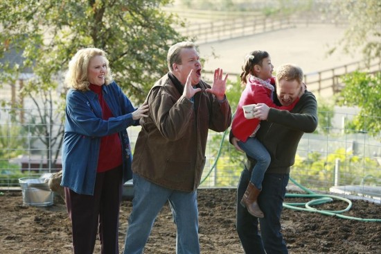 Modern Family : Bild Jesse Tyler Ferguson, Celia Weston, Eric Stonestreet, Aubrey Anderson-Emmons