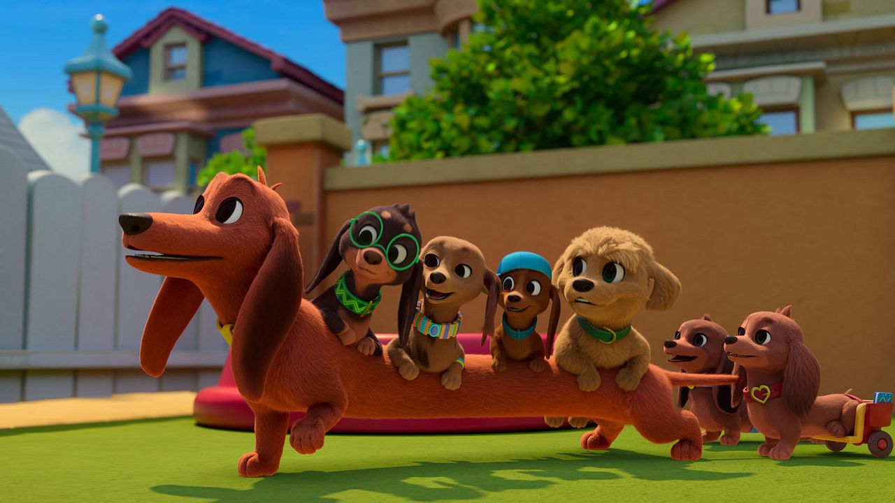 Brezel und seine Dackel-Familie : Bild