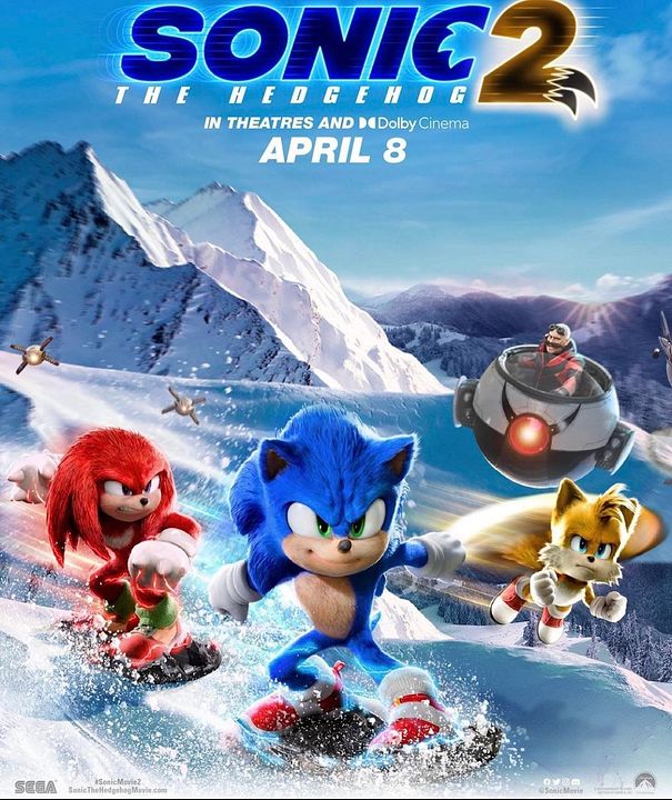 Sonic The Hedgehog 2 : Kinoposter