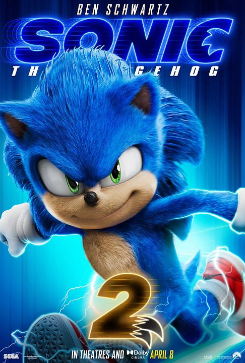 Sonic The Hedgehog 2 : Kinoposter