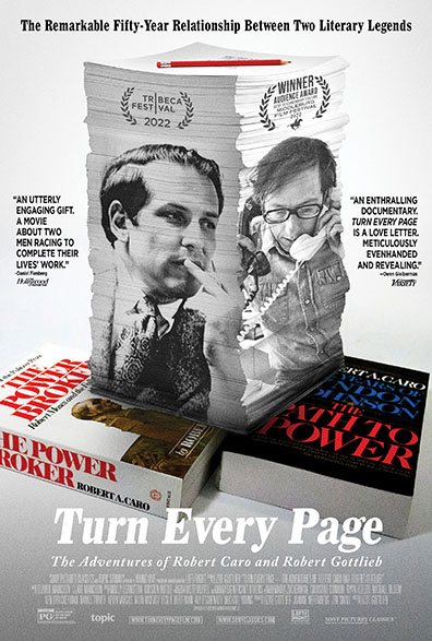 Turn Every Page - The Adventures Of Robert Caro And Robert Gottlieb : Kinoposter