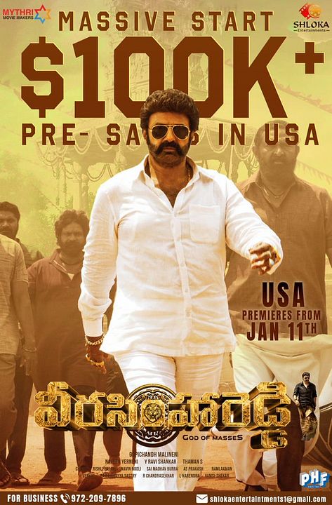 Veera Simha Reddy : Kinoposter