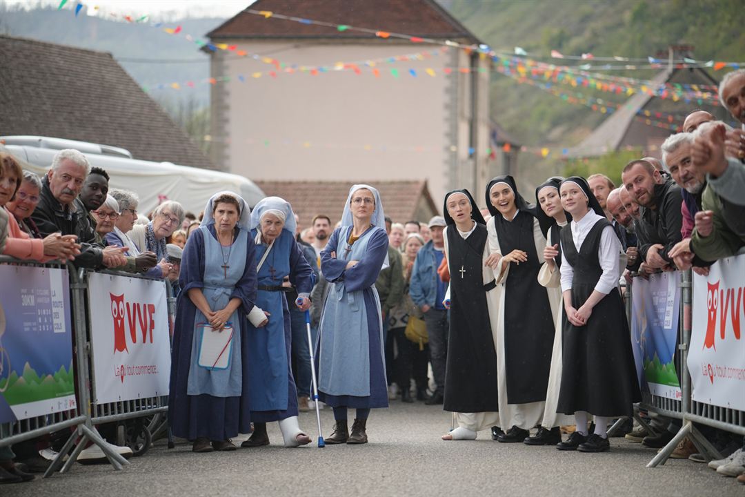 Das Nonnenrennen : Bild Louise Malek, Guilaine Londez, Camille Chamoux, Claire Nadeau, Claire Duburcq