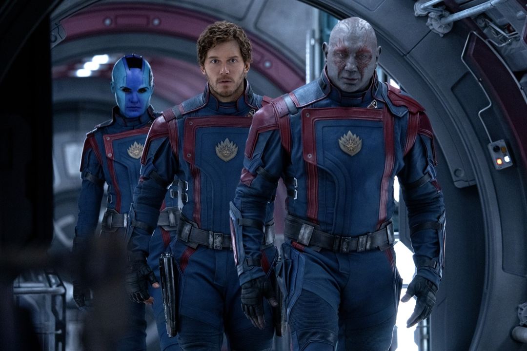 Guardians Of The Galaxy Volume 3 : Bild Karen Gillan, Dave Bautista, Chris Pratt