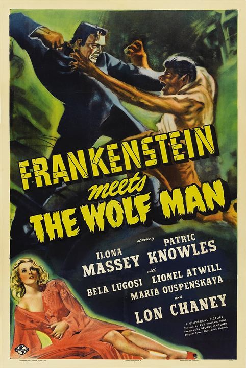 Frankenstein trifft den Wolfsmenschen : Kinoposter