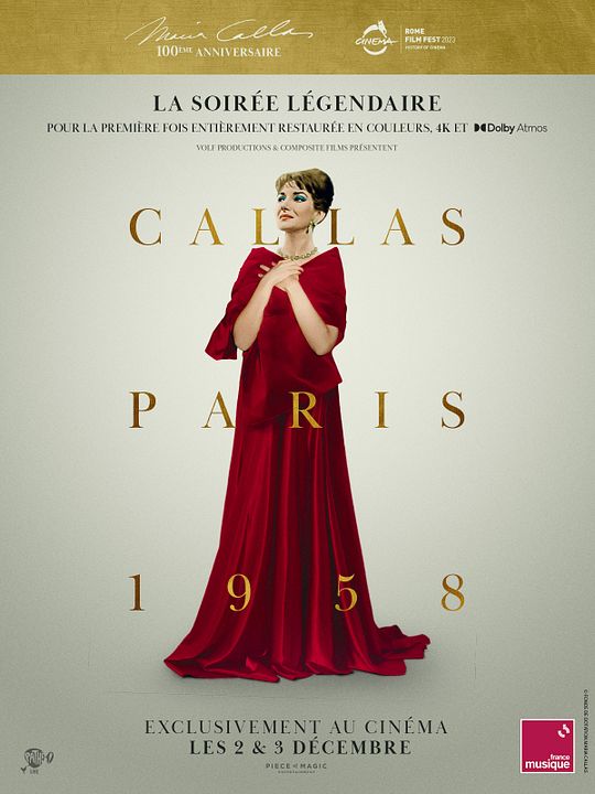 Callas - Paris, 1958 : Kinoposter