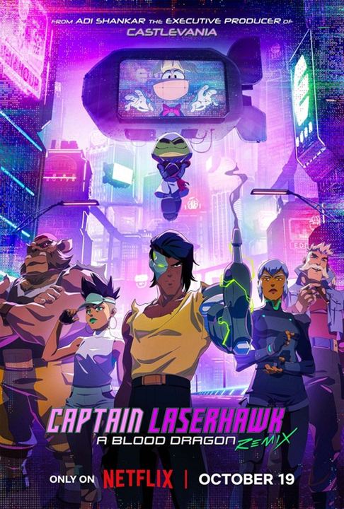 Captain Laserhawk: A Blood Dragon Remix : Kinoposter