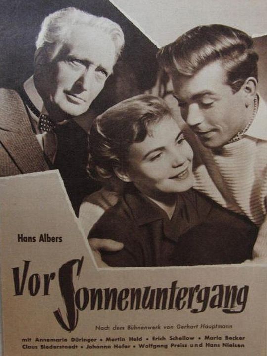 Vor Sonnenuntergang : Kinoposter